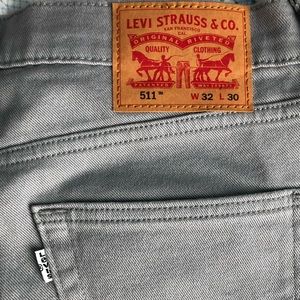 Levi's 511 grey jeans 32x30